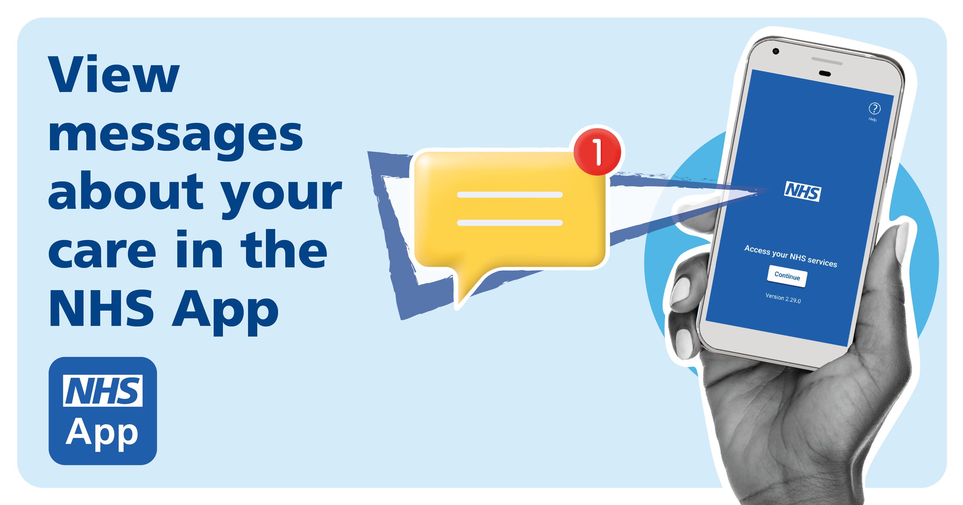 View messages about your care in the NHS App